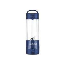 Load image into Gallery viewer, Nutribullet Portable Blender with Handled Sip Lid, 475mL - 100W, Navy Blue, empty.
