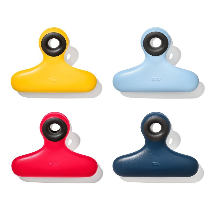 OXO Good Grips Magnetic Heavy-Duty Clips - 4 Piece, front view.