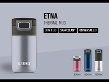 Load and play video in Gallery viewer, Kambukka Etna Coffee &amp; Tea Mug, 3-in-1 lid, Snapclean® Technologie - 500ml, Coffee Brown

