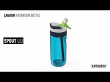 Load and play video in Gallery viewer, Kambukka Lagoon Water Bottle with Spout Lid  - 400ml, Cactus Gekko
