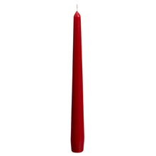 Load image into Gallery viewer, Bolsius Tapered Candles Individually Wrapped in Cello, 24.5 x 2.4cm Wine Red, per Piece or Box of 12.
