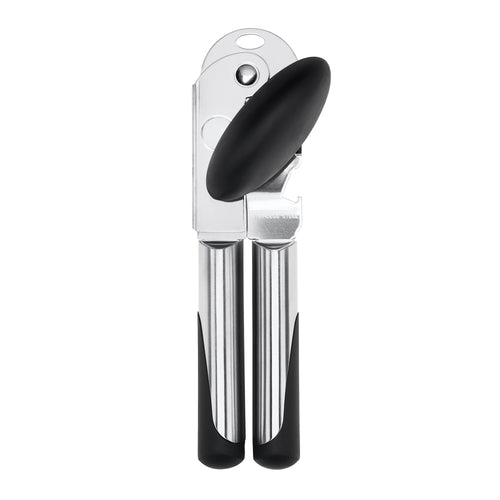 OXO Good Grips Can Opener - Stainless Steel, top view.