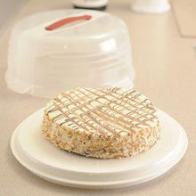 Load image into Gallery viewer, Curver Large Round Plastic Cake Box with Handle
