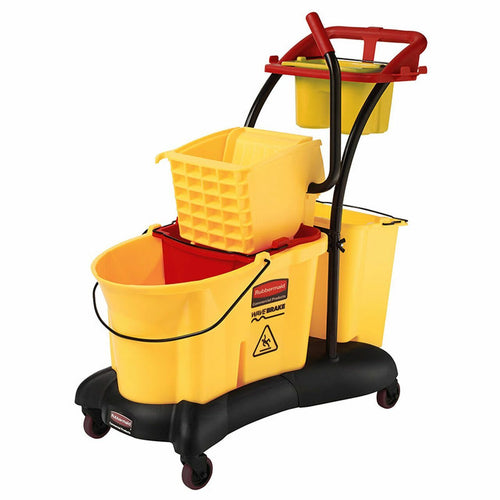 Rubbermaid Wavebrake Mopping Trolley Yellow
