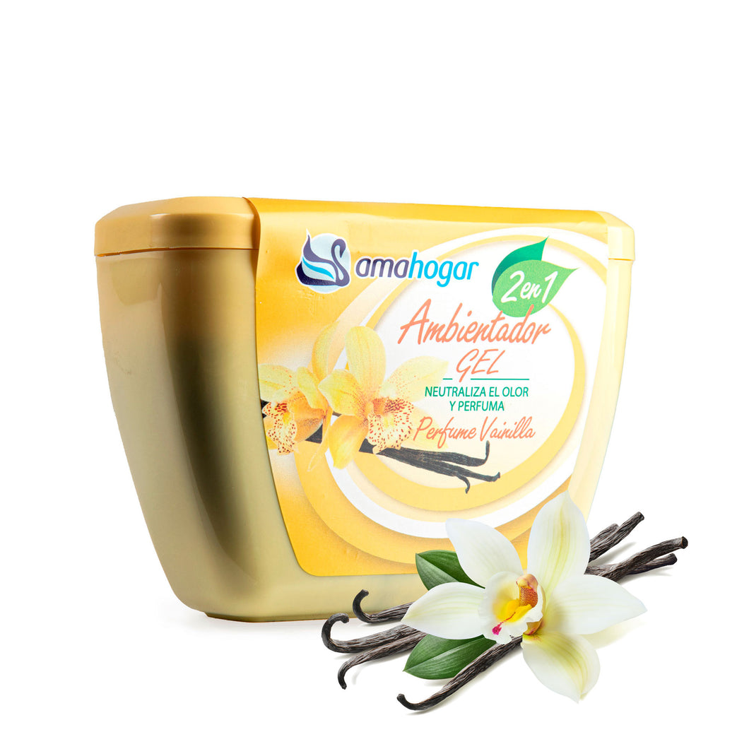 Amahogar Oval Gel Air Freshener - Vanilla