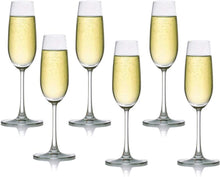 Load image into Gallery viewer, Ocean Glassware Set of 6 Madison Flute Champagne Glass - 210 ml

