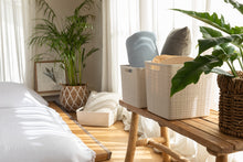 Load image into Gallery viewer, Curver Jute Cube Baskets - 17L, 28 x 28 x 27cm
