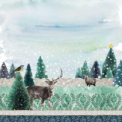 Ambiente Napkin Deer Winterscene - Large