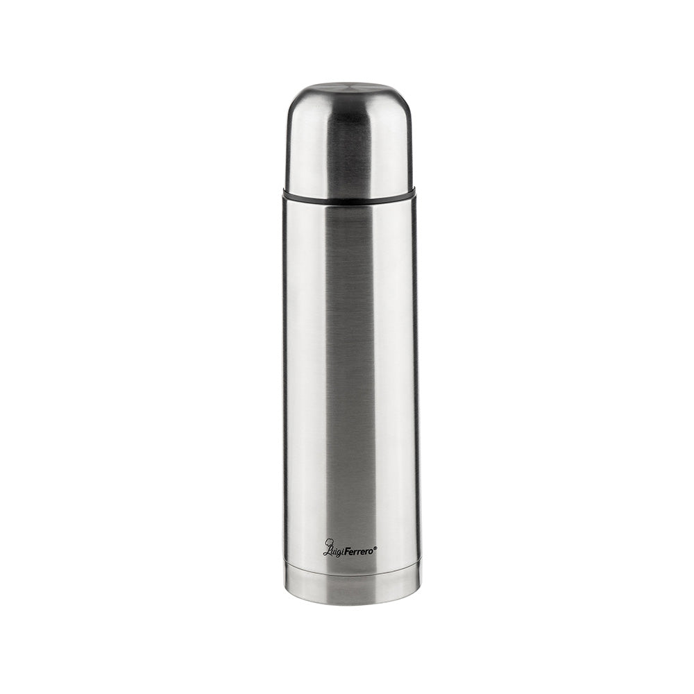 1LT Stainless Steel Flask, Double-Walled Thermos Thermocafe with Push-Button