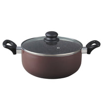 Load image into Gallery viewer, Muhler Petra Cooking Pots with Glass Lids - 4 Liters or 7 Liters, Brown
