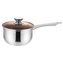 Load image into Gallery viewer, Muhler Saucepans with Glass Lids - Stainless Steel, Available in Several Sizes
