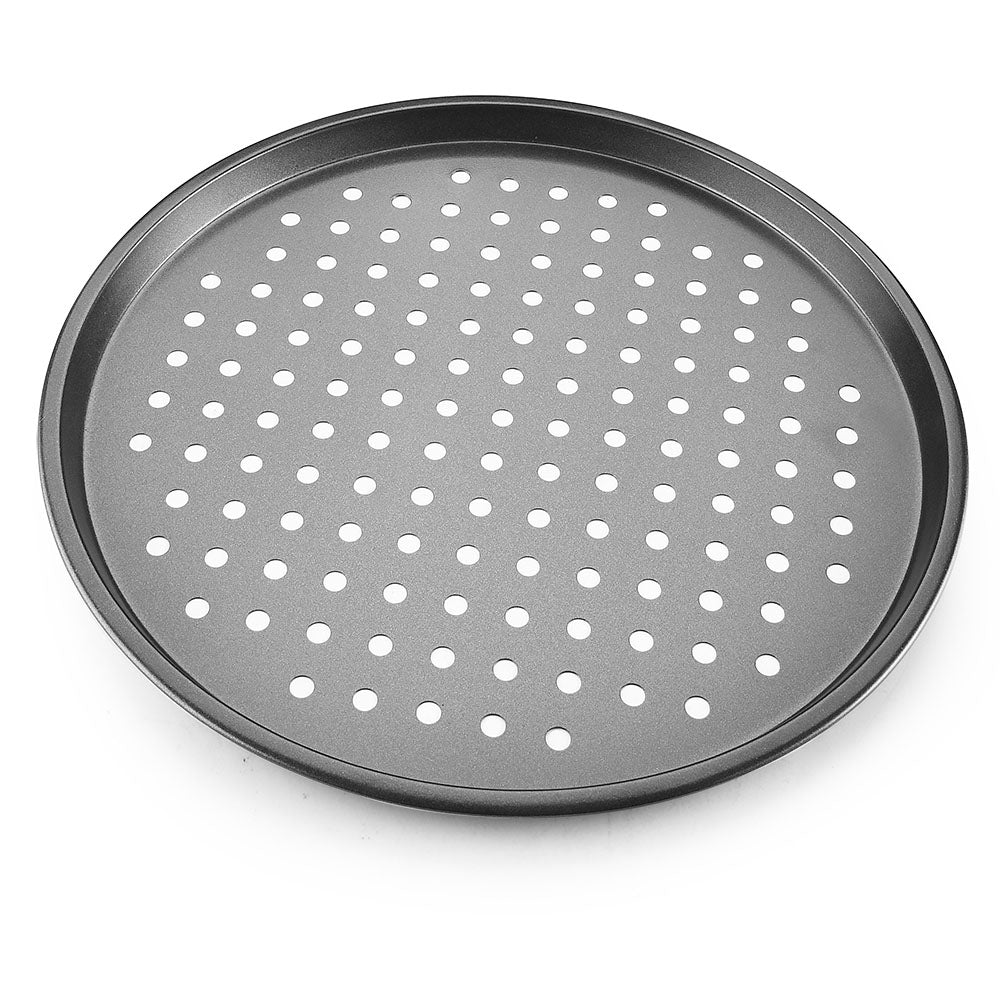 Muhler Perforated Pizza Pan - 33cm, Carbon Steel