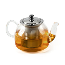 Load image into Gallery viewer, Luigi Ferrero Coffeina Glass Tea pot with Strainer - 800ml
