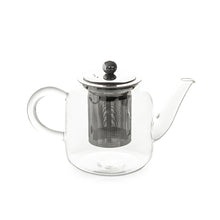 Load image into Gallery viewer, Luigi Ferrero Coffeina Glass Tea pot with Strainer - 800ml
