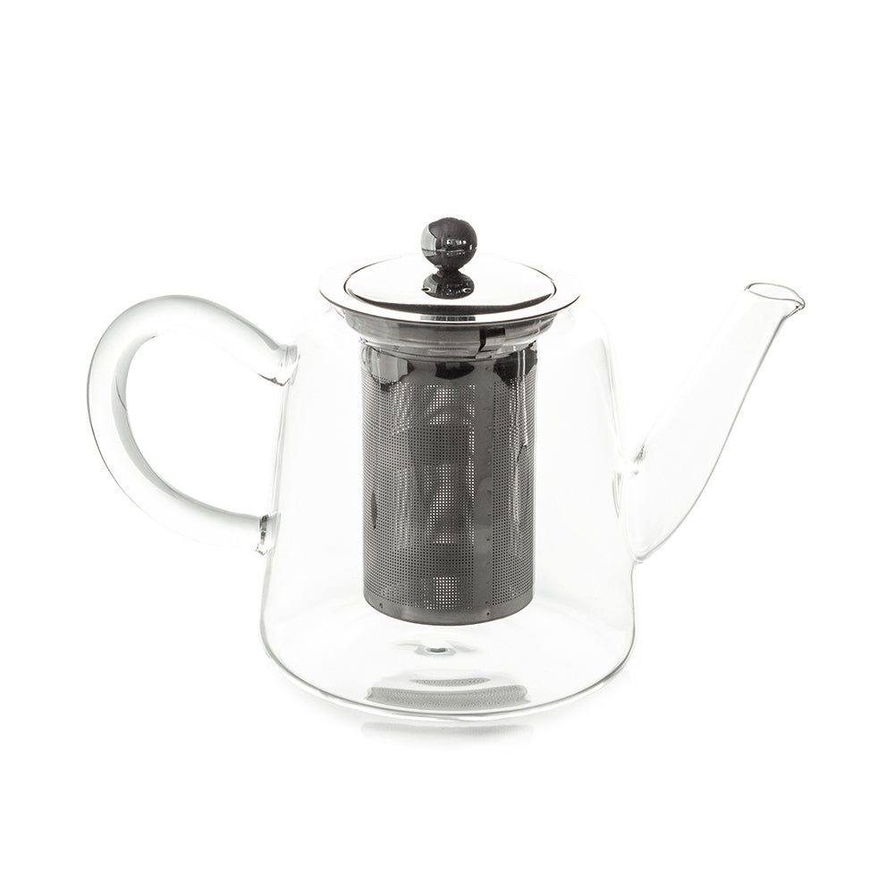 Luigi Ferrero Coffeina Glass Tea pot with Strainer - 1 Liter