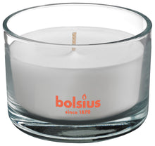 Load image into Gallery viewer, Bolsius True Freshness Anti-Tobacco Candle in Glass, Fresh Linen- 50/80mm
