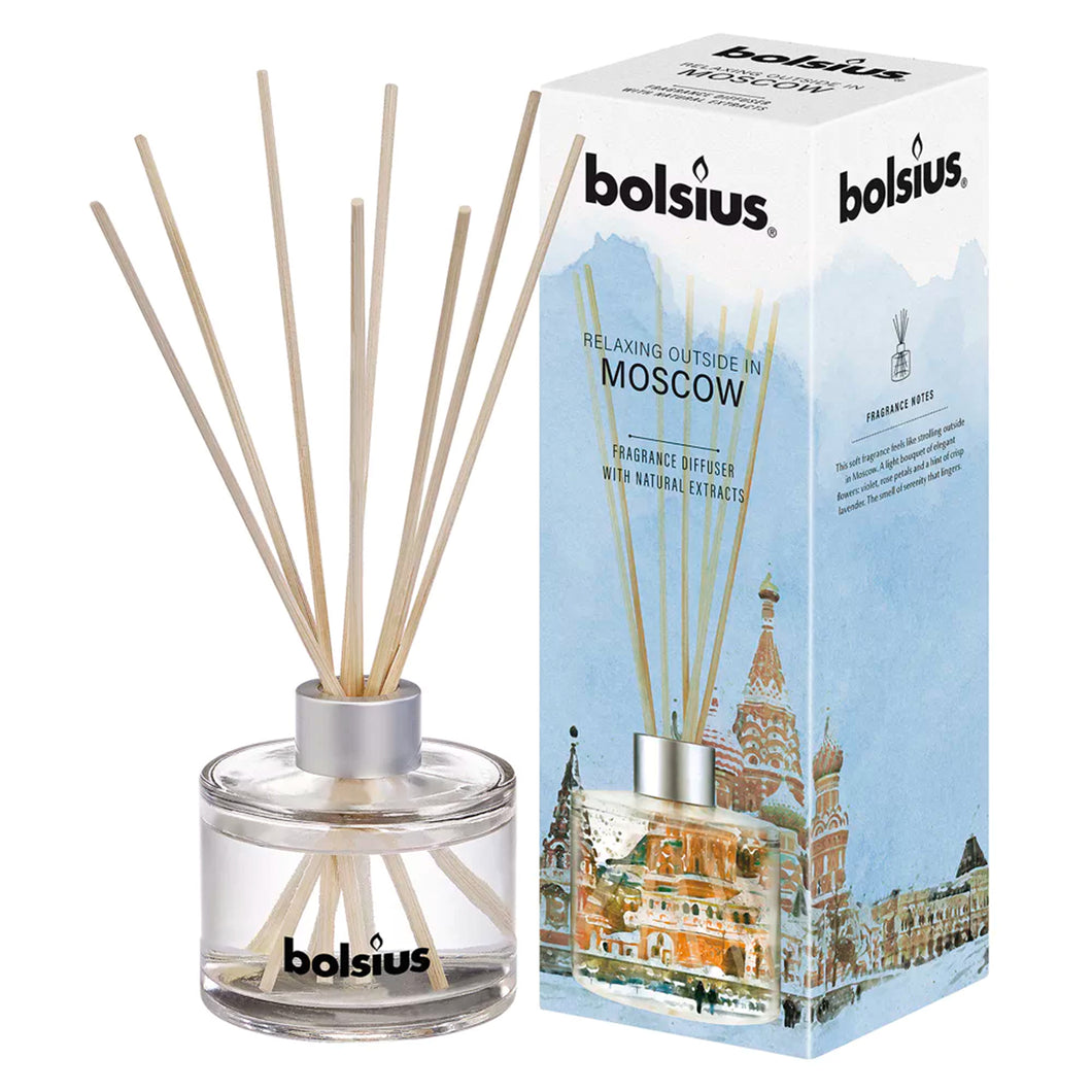 Bolsius Moscow Fragrance Diffuser with Natural Extracts, 100ml