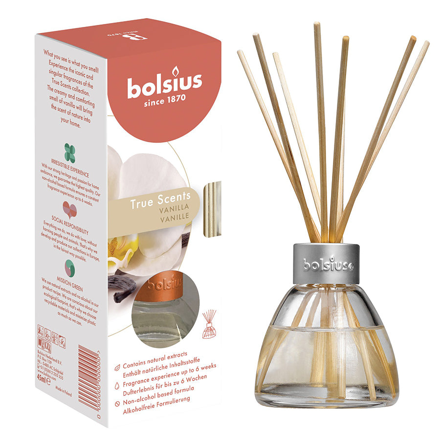 Bolsius True Scents Vanilla Fragrance Diffuser, 45ml