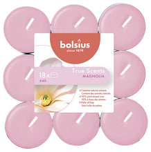 Load image into Gallery viewer, Bolsius True Scents Magnolia Tealight Candles, Scented - Pack of 18

