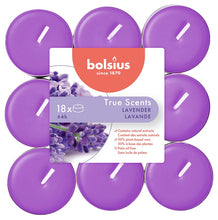 Load image into Gallery viewer, Bolsius True Scents Lavender Tealight Candles, Scented - Pack of 18
