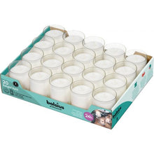 Load image into Gallery viewer, Bolsius Relight Refills / Votive Candles, 64/52mm, Tray of 20 Candles - Transparent
