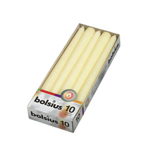 Load image into Gallery viewer, Bolsius Box of 10 Tapered Candles 245/24mm - Available in different colors
