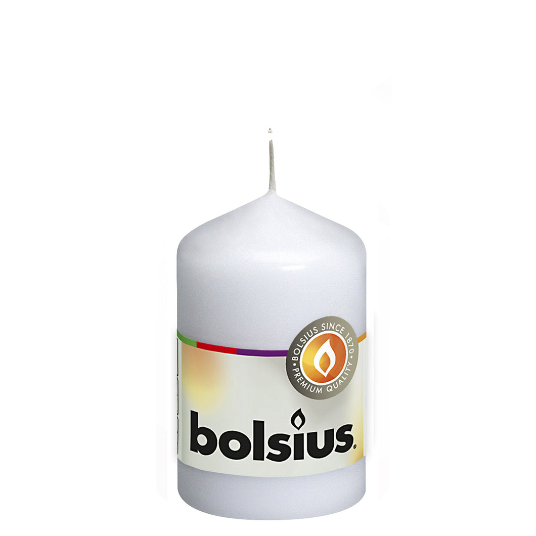 Bolsius Unscented Pillar Candle 80/48mm - Available in different colors