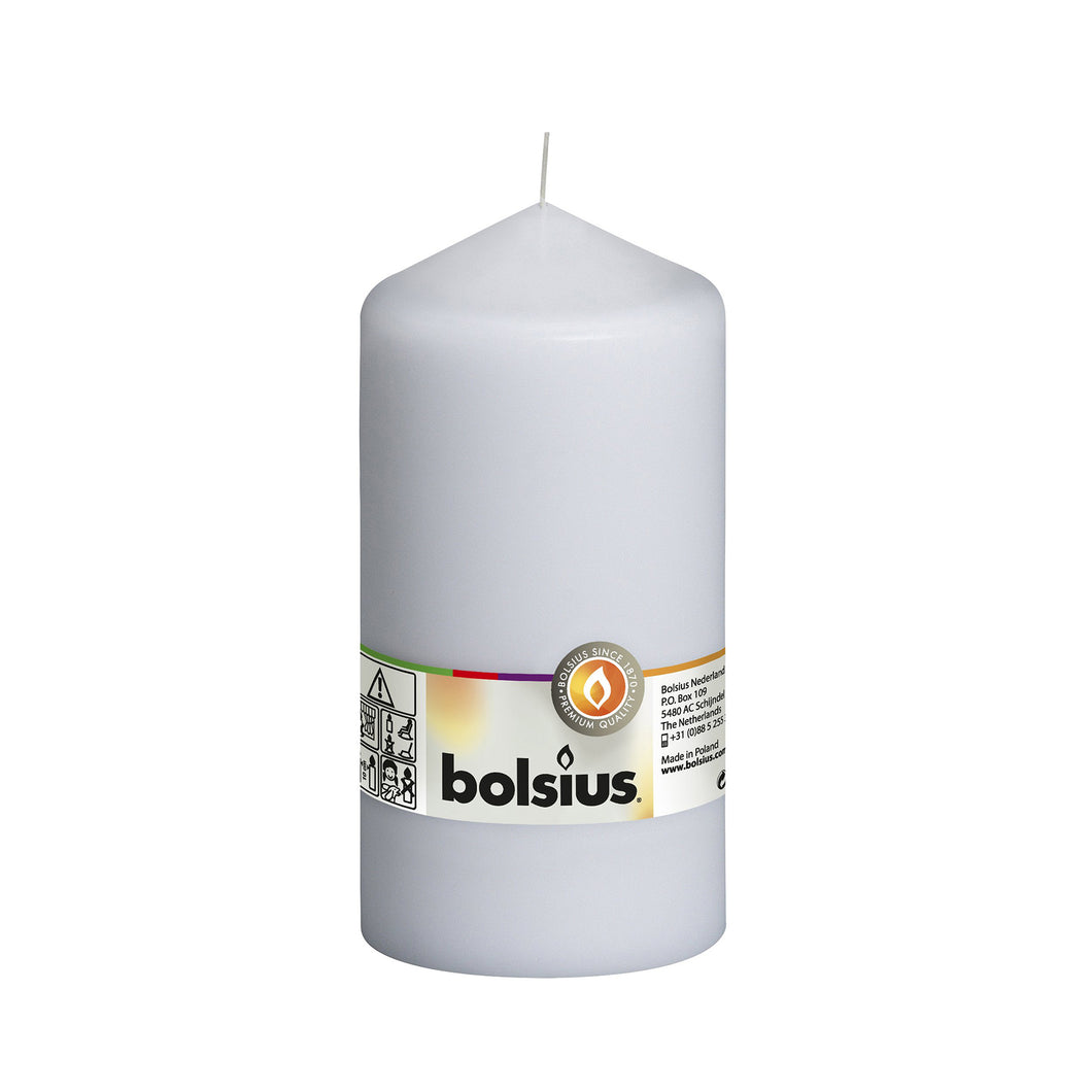 Bolsius Unscented Pillar Candle 150/78mm - Available in different colors