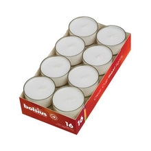 Load image into Gallery viewer, Bolsius Box of 16 Clear Cup Tealight Candles, 9-hour Burn Time
