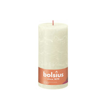 Load image into Gallery viewer, Bolsius Shine Rustic Pillar Candle, Soft Pearl - 200/100mm
