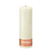Load image into Gallery viewer, Bolsius Shine Rustic Pillar Candle, Soft Pearl - 300/100mm
