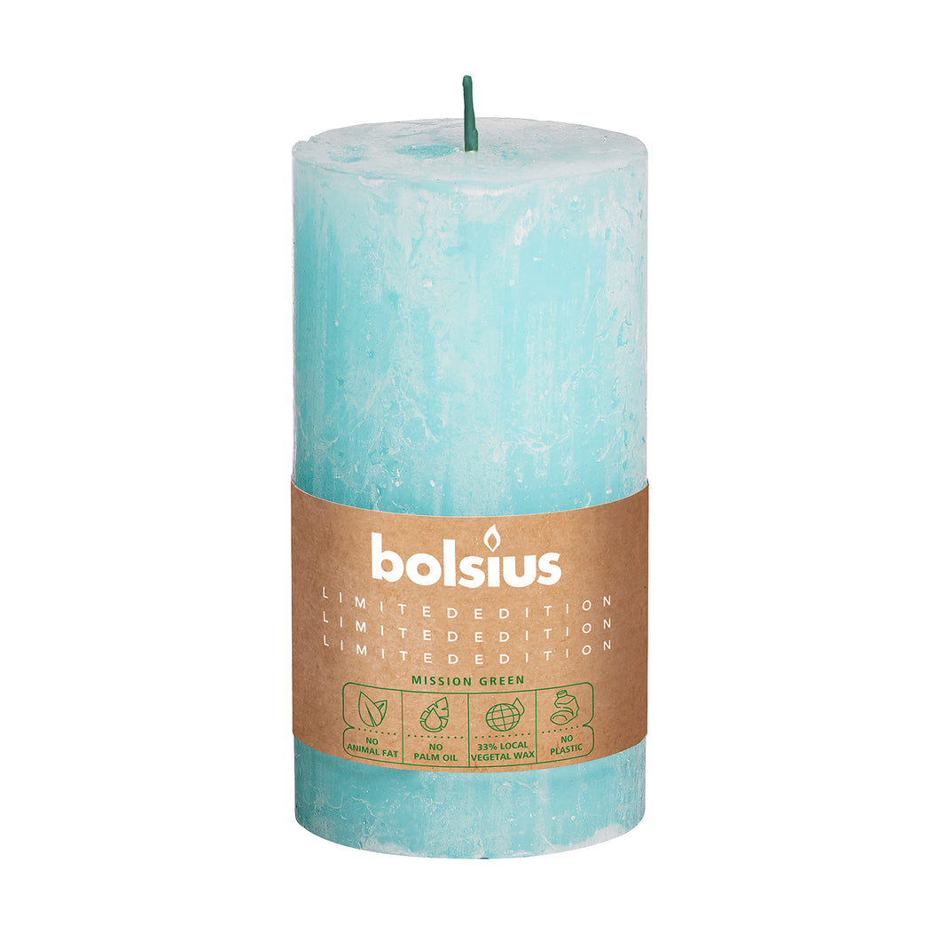 Bolsius Divine Earth Rustic Candles, Sky - 130/68mm