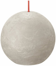 Load image into Gallery viewer, Bolsius Shine Rustic Ball Candles Small, Sandy Grey - 76mm
