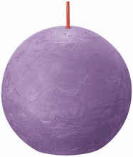 Load image into Gallery viewer, Bolsius Shine Rustic Ball Candles Small, Vibrant Violet - 76mm
