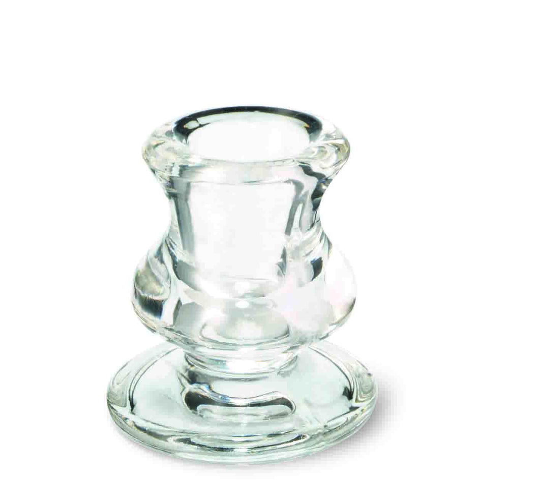 Bolsius Glass Round Candle Holder Glass - 62/57mm