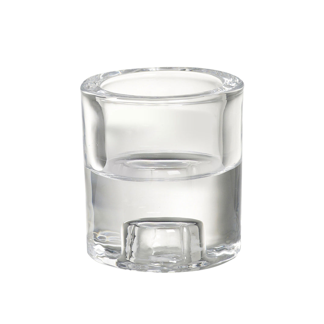 Bolsius Glass Tealight and Tapered Candles 2-in-1 Holder
