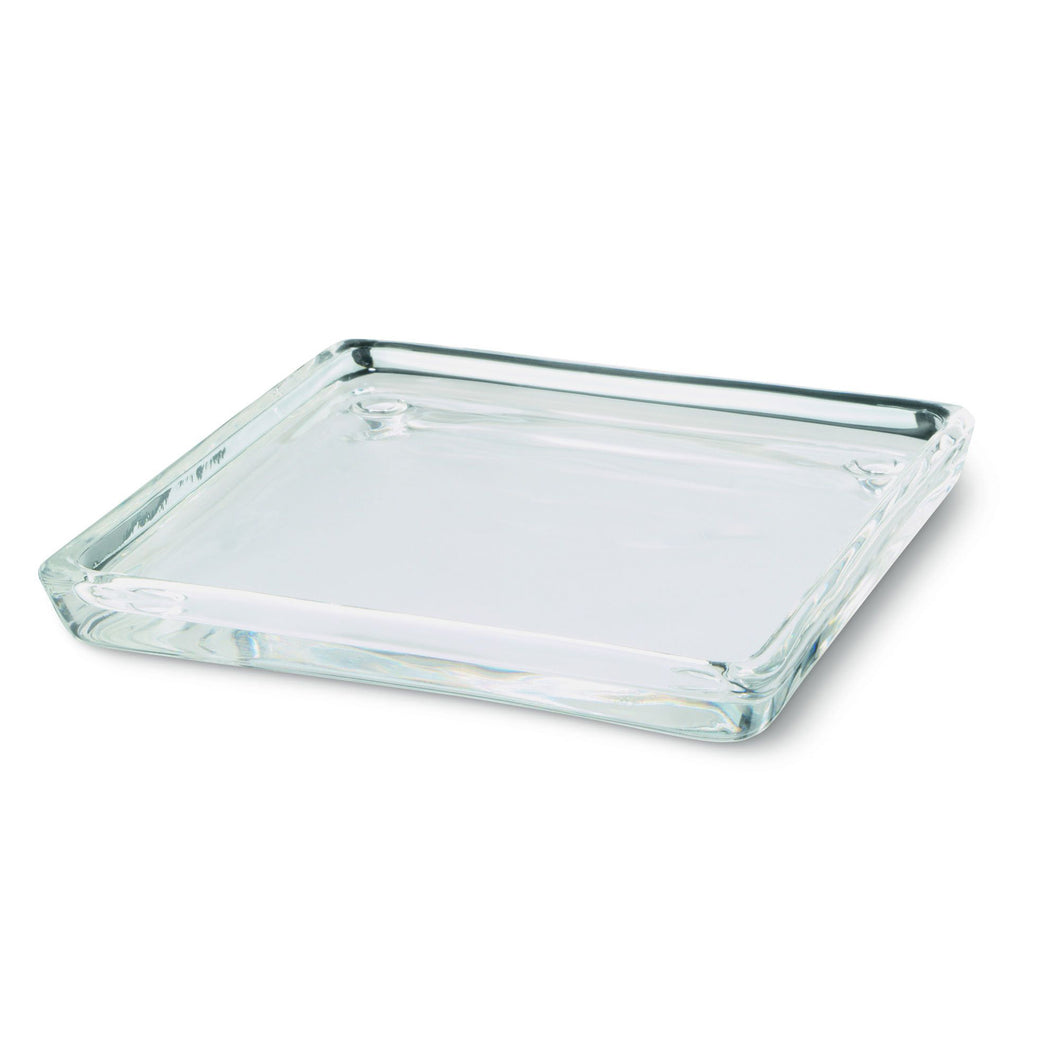Bolsius Glass Square Candle Plate - 100/100mm