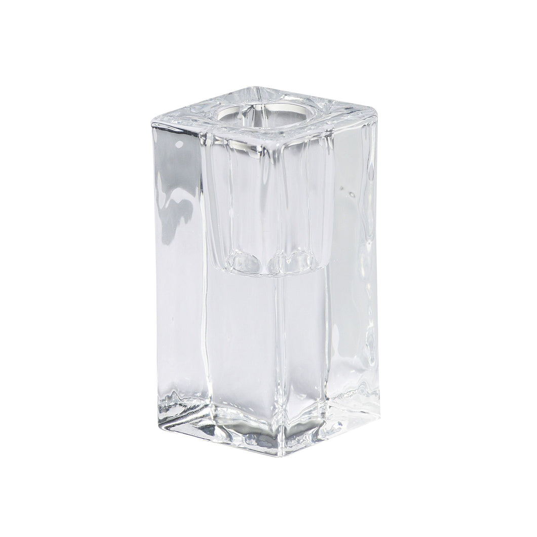 Bolsius Glass Square Candle Holder Glass - 80/40mm