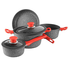 Load image into Gallery viewer, Luigi Ferrero Atlanta Non-Stick Cooking Pots with Glass Lids - Available in 3 Sizes

