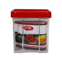 Load image into Gallery viewer, Gab Plastic Rectangular Canisters, Red - Available in several sizes
