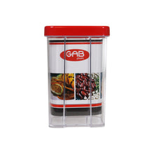 Load image into Gallery viewer, Gab Plastic Rectangular Canisters, Red - Available in several sizes
