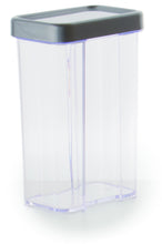 Load image into Gallery viewer, Gab Plastic Rectangular Canisters, Silver - Available in several sizes
