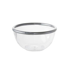 Load image into Gallery viewer, Gab Plastic Salad Bowl With Rim, Silver – Available in several sizes
