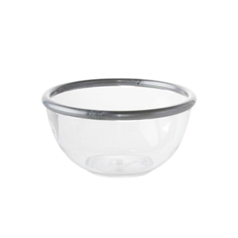 Gab Plastic Salad Bowl With Rim, Silver – Available in several sizes