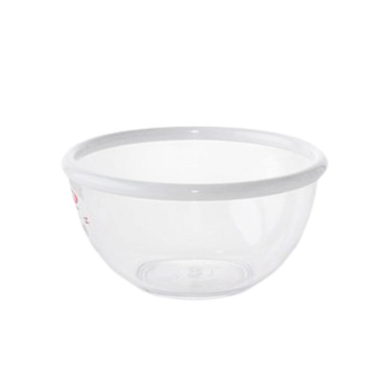 Gab Plastic Salad Bowl With Rim, White – Available in several sizes