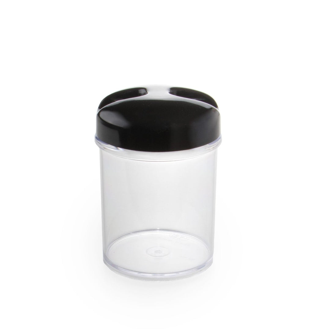 Gab Plastic Round Canister, Black - Available in several sizes