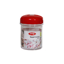 Load image into Gallery viewer, Gab Plastic Round Canister, Red - Available in several sizes
