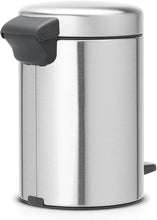 Load image into Gallery viewer, Brabantia New Icon Pedal Bin, 3 Liters - Matt Steel Fingerprint Proof
