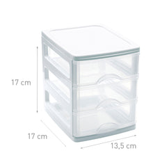 Load image into Gallery viewer, Plastic Forte Turia Chest of 3 Drawers / Storage Unit, White
