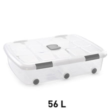 Load image into Gallery viewer, Plastic Forte Box Nº14 with Wheels – 56L,  80 x 18 x 60cm
